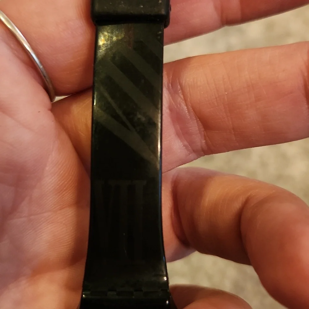 Swatch Black and White Roman‎ Numeral Watch